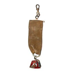Shriner Fez Hat Metal Enamel Cloisonne Badge 5.5